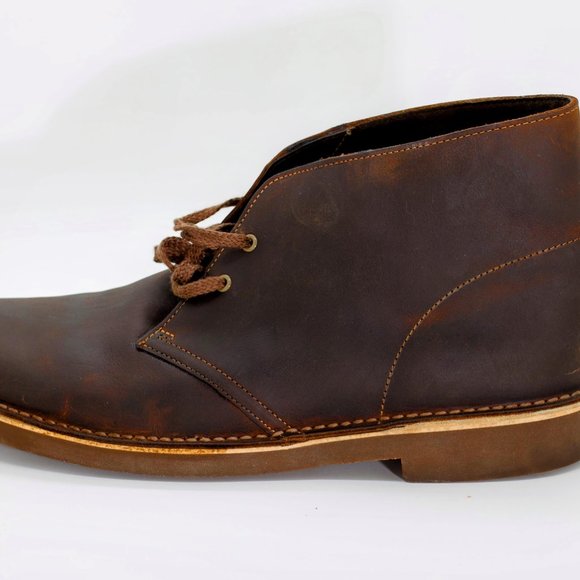 Clarks Men\'s Bushacre 2 Chukka Leather Boot - Beeswax, US 13M main image 2